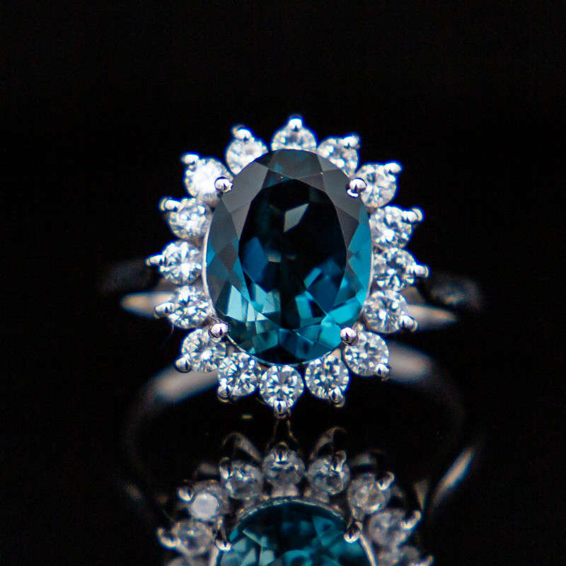 Amina - London Blue Topaz & Cz's