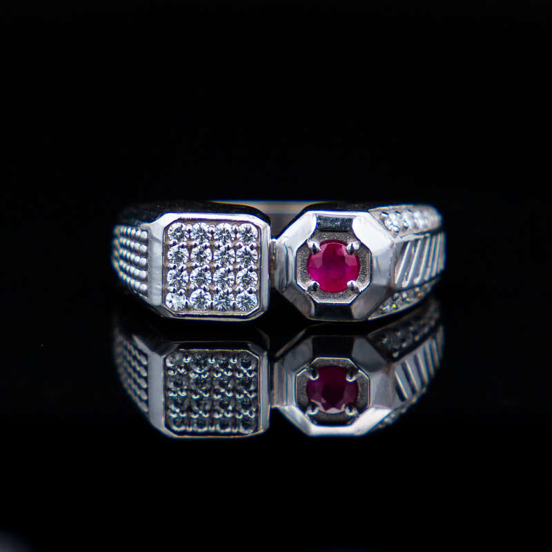 Arjun - Ruby & Moissanites