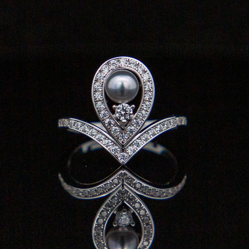 Ingrid Silver Set - Pearls & CZ's