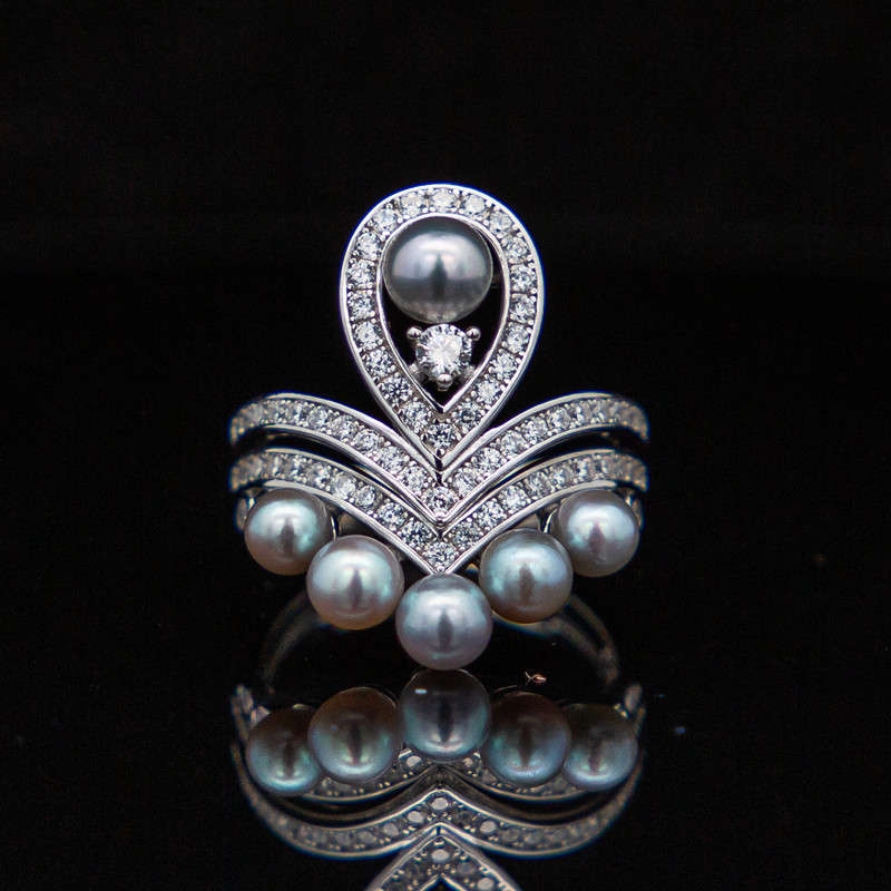 Ingrid Silver Set - Pearls & CZ's