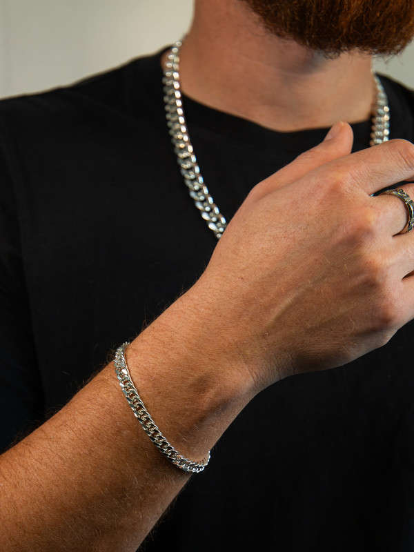 Oval Curb Bracelet - 20.5cm x 6mm