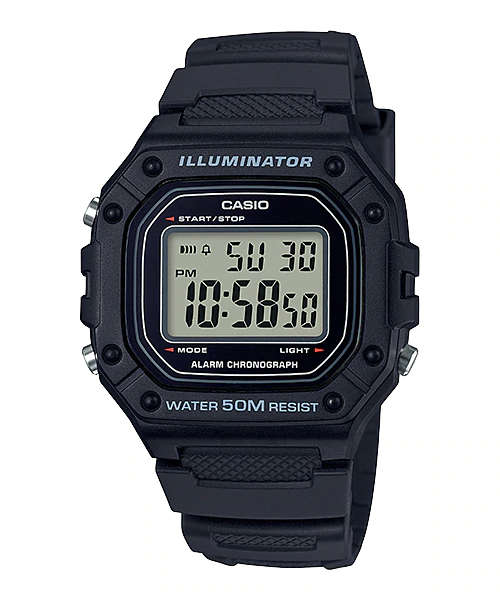 Casio Digital  W-218H-1AVDF