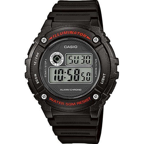 Casio Digital W-216H-1AVDF