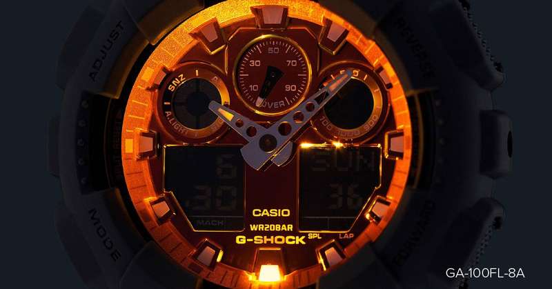 Casio G-SHOCK GA-100FL-8ADR