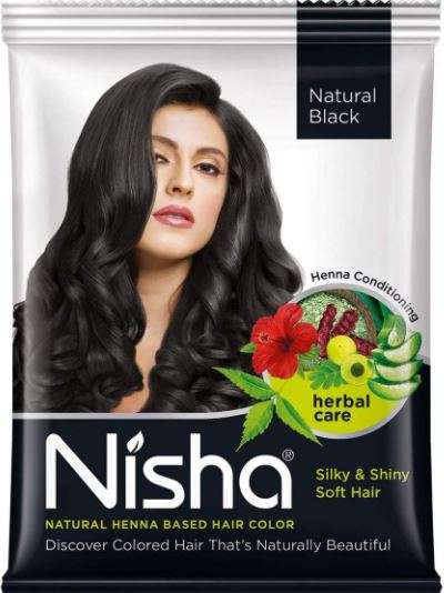 Nisha Henna Based Natural Hair Color Black