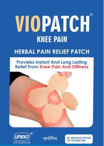 5 Large Patches Viopatch - Knee Pain Herbal Pain Relief