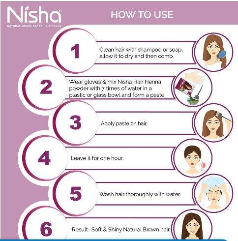 Nisha Henna Based Natural Hair Color - Brown