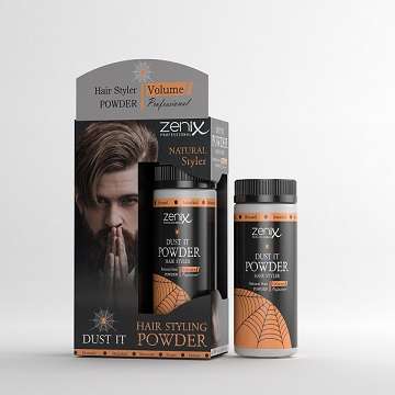Zenix Mens Hair Style Powder Wax Natural