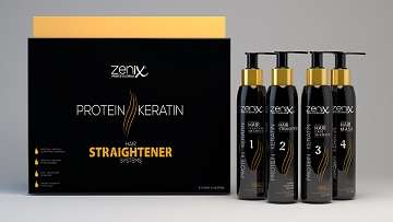 Zenix Hair Straightner Protein Keratin Treatment care kit