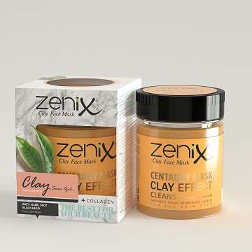 Zenix Clay Face Mask Natural Series -Centaury witH Collagen 190g