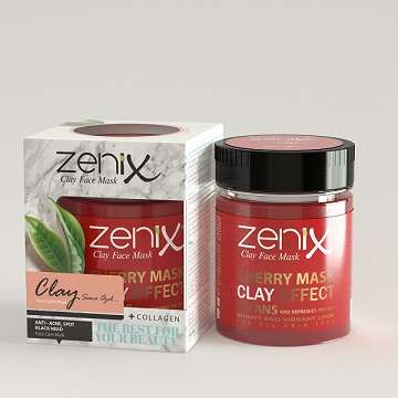 Zenix Clay Face Mask Natural Series -Cherry 190g