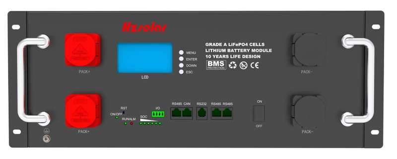 Hz Solar 48v 105ah Rack Mount Lithium Ion Battery