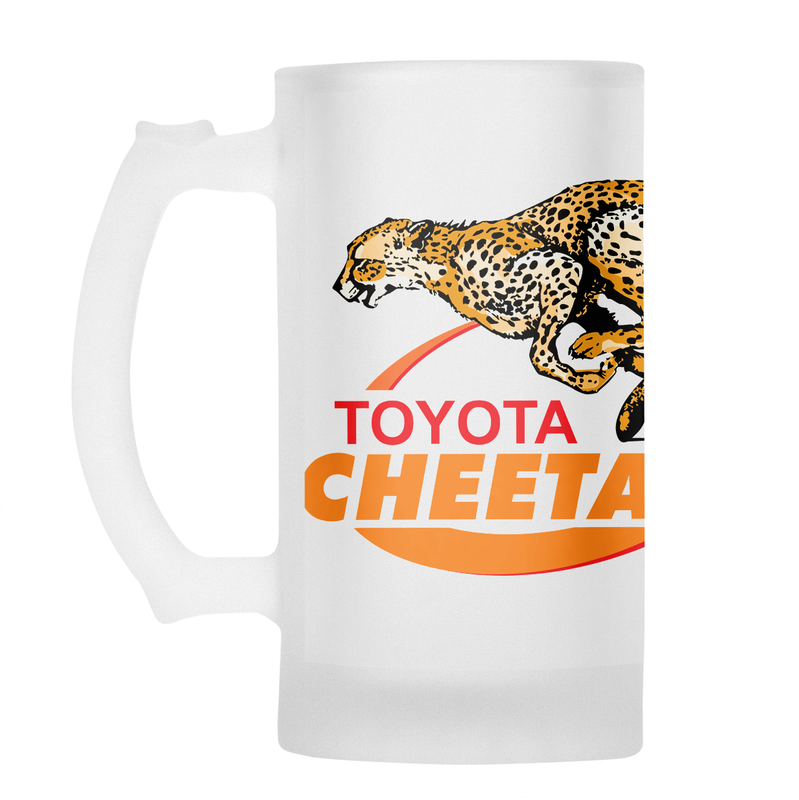 CHEETAHS Rugby Frosted Glass Beer Mug
