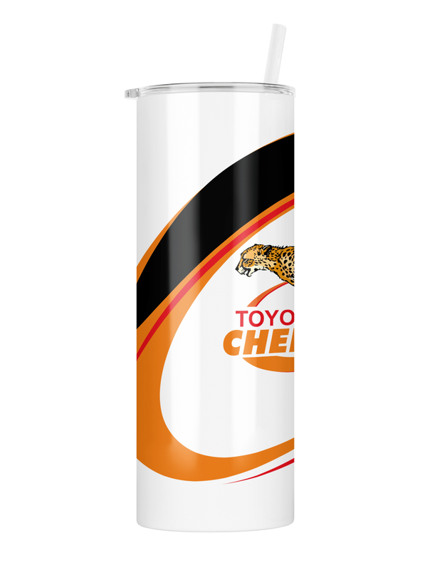 CHEETAHS Rugby Skinny Tumbler / Travel Mug 20 ozs