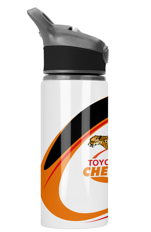 CHEETAHS Rugby Flip Top Spout Sports Water Bottle
