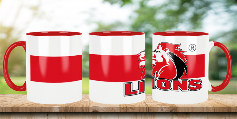 LIONS Rugby Coffee Mug - TRADITIONAL