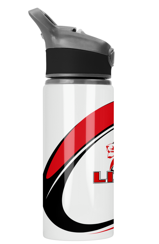 LIONS Rugby Flip Top Spout Sports Water Bottle