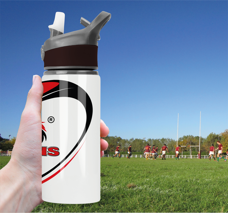 LIONS Rugby Flip Top Spout Sports Water Bottle
