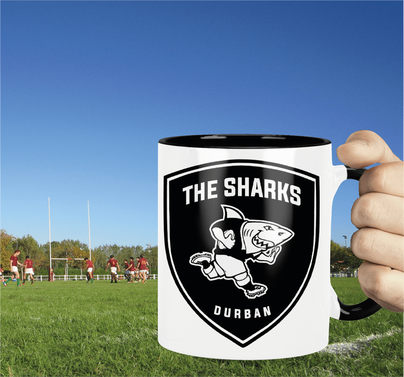 The SHARKS Rugby FEAR THE FIN Coffee Mug