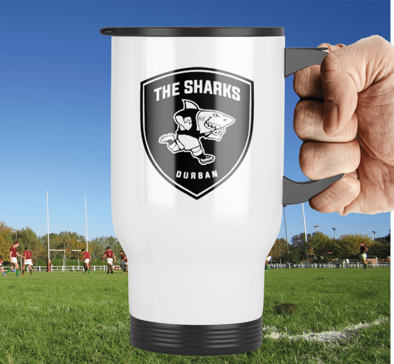 The SHARKS Rugby Travel Mug