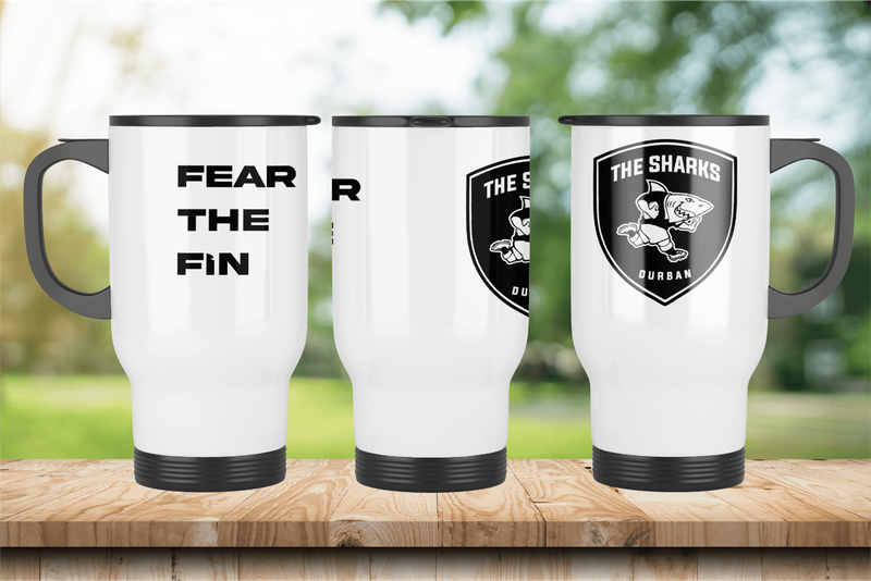 The SHARKS Rugby Travel Mug