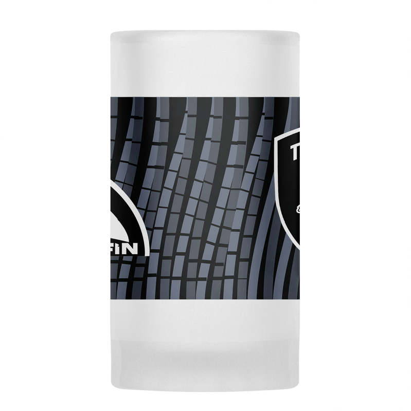 The SHARKS Rugby Travel Jersey Frosted Glass Beer Mug