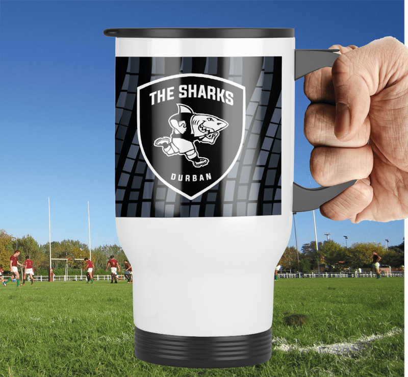The SHARKS Rugby Travel Jersey Travel Mug