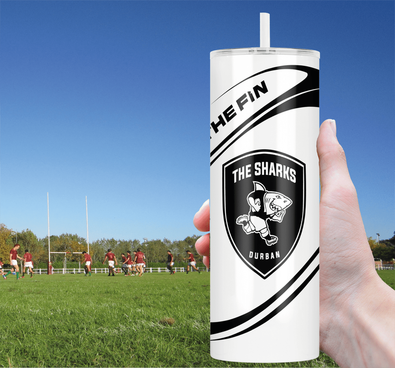 The SHARKS Rugby Skinny Tumbler 20 ozs