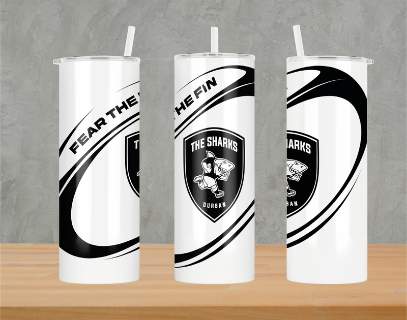 The SHARKS Rugby Skinny Tumbler 20 ozs
