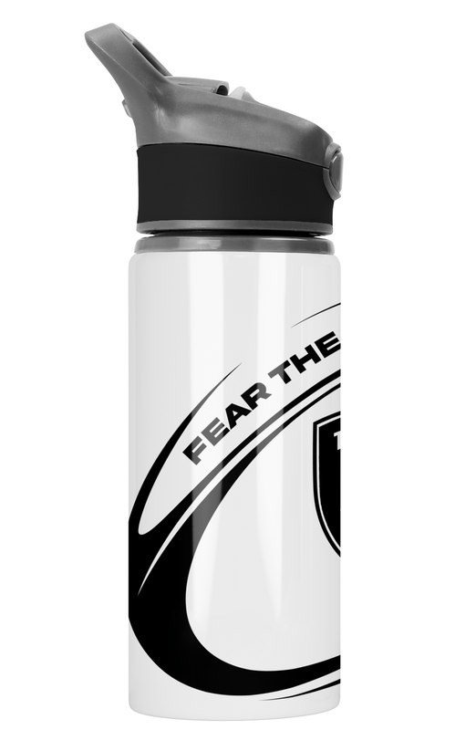 The SHARKS Rugby Flip Top Spout Sports Water Bottle