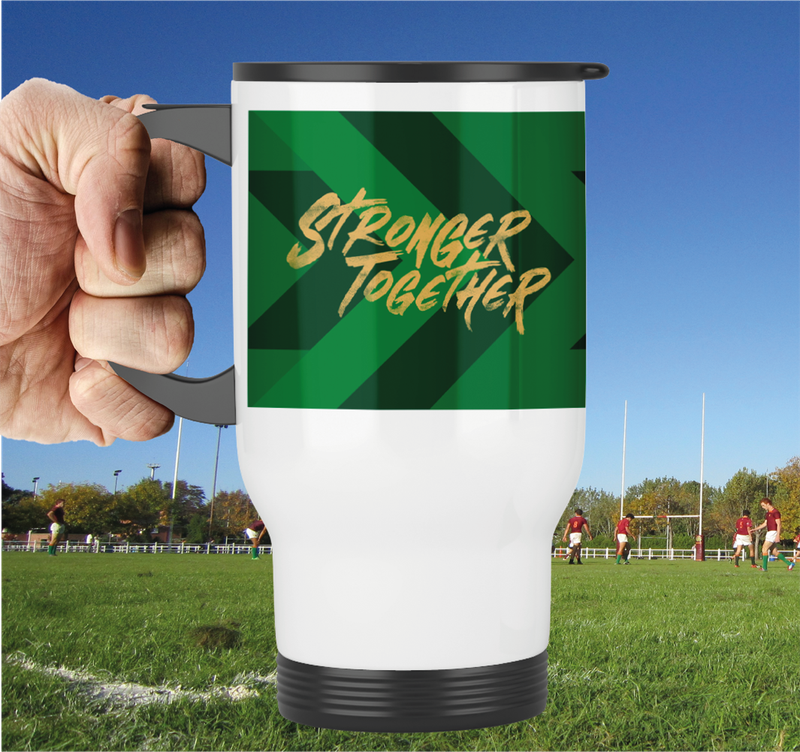 SPRINGBOKS Rugby Travel Mug - RWC GREEN Jersey