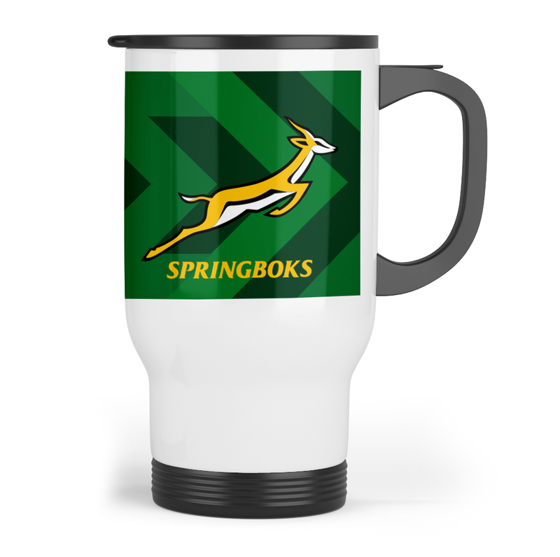 SPRINGBOKS Rugby Travel Mug - RWC GREEN Jersey