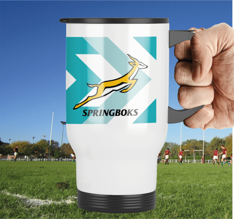 SPRINGBOKS Rugby Travel Mug - RWC WHITE Jersey