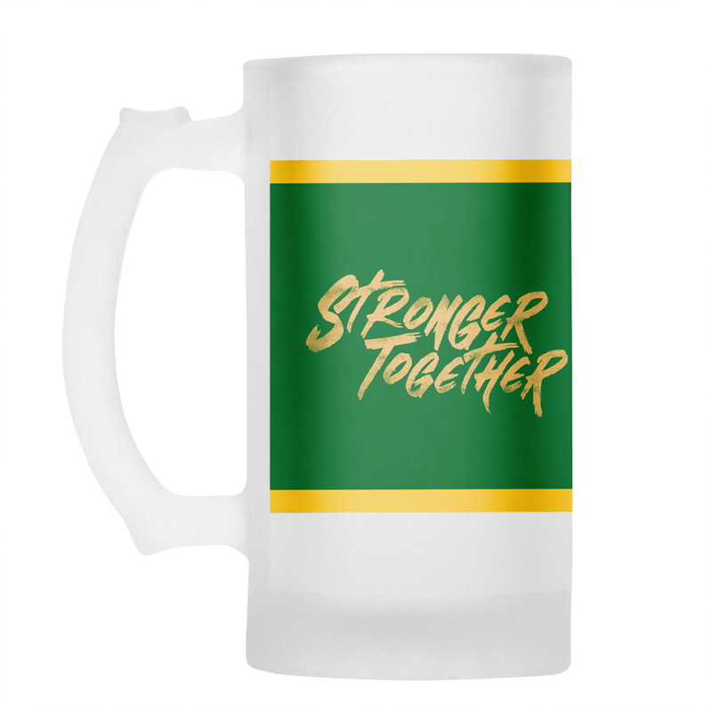 SPRINGBOKS Rugby Back to Back WORLD CUP CHAMPIONS Frosted Beer Mug