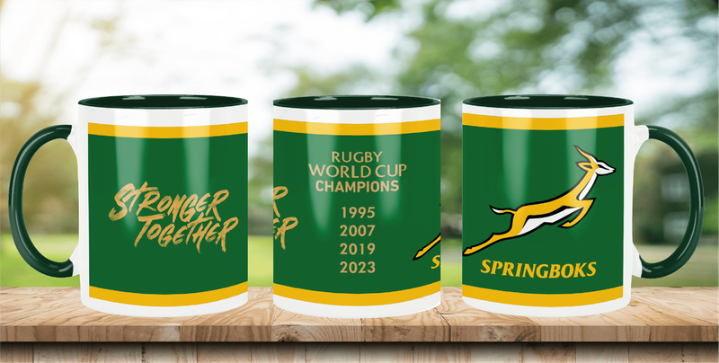 SPRINGBOKS Rugby RWC CHAMPIONS Coffee Mug