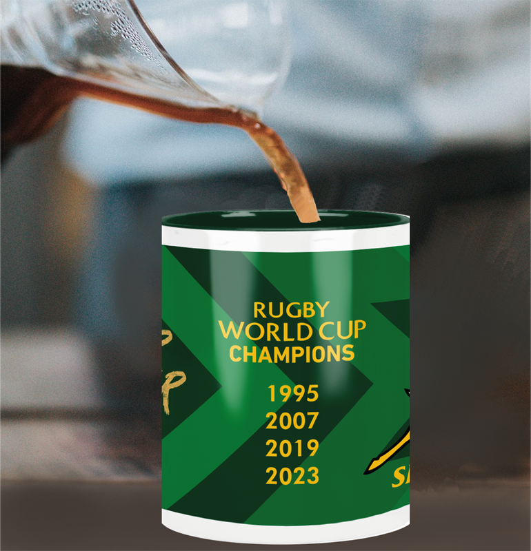 SPRINGBOKS Rugby Coffee Mug - RWC Green Jersey