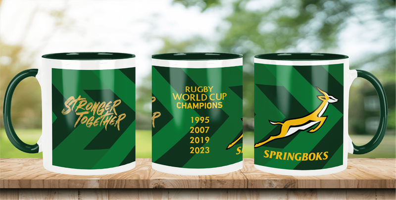 SPRINGBOKS Rugby Coffee Mug - RWC Green Jersey