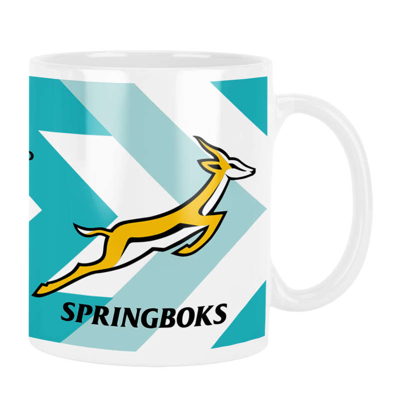 SPRINGBOKS Rugby White Coffee Mug - RWC White Jersey