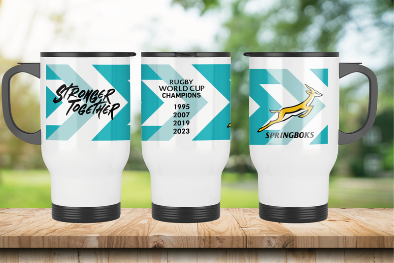 SPRINGBOKS Rugby Travel Mug - RWC WHITE Jersey