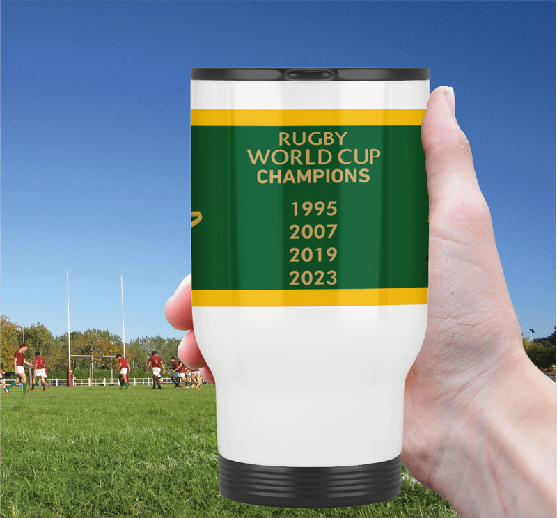 SPRINGBOKS Rugby RWC CHAMPIONS Travel Mug