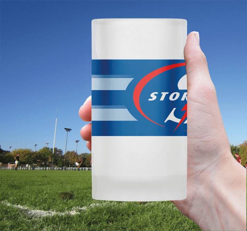 STORMERS Rugby Frosted Glass Beer Mug