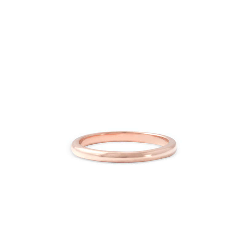 Plain Wedding Band - Rose-gold