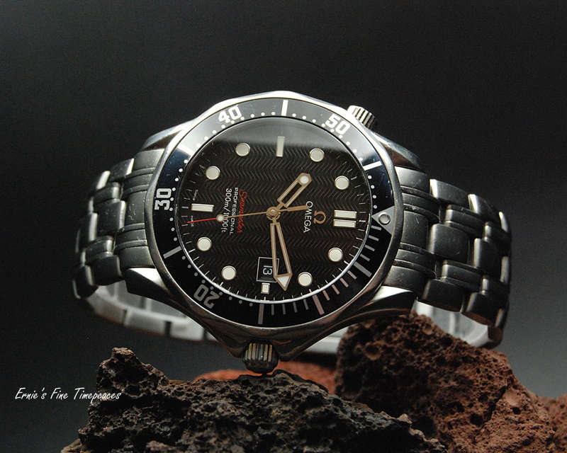 Omega Seamaster 300 m Professional Black Wave Dial Men`s Watch