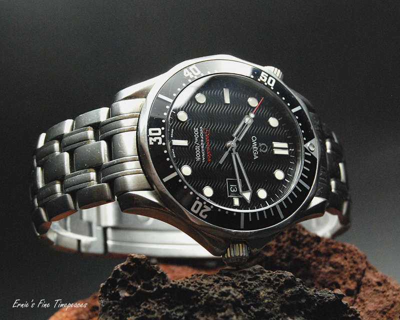 Omega Seamaster 300 m Professional Black Wave Dial Men`s Watch