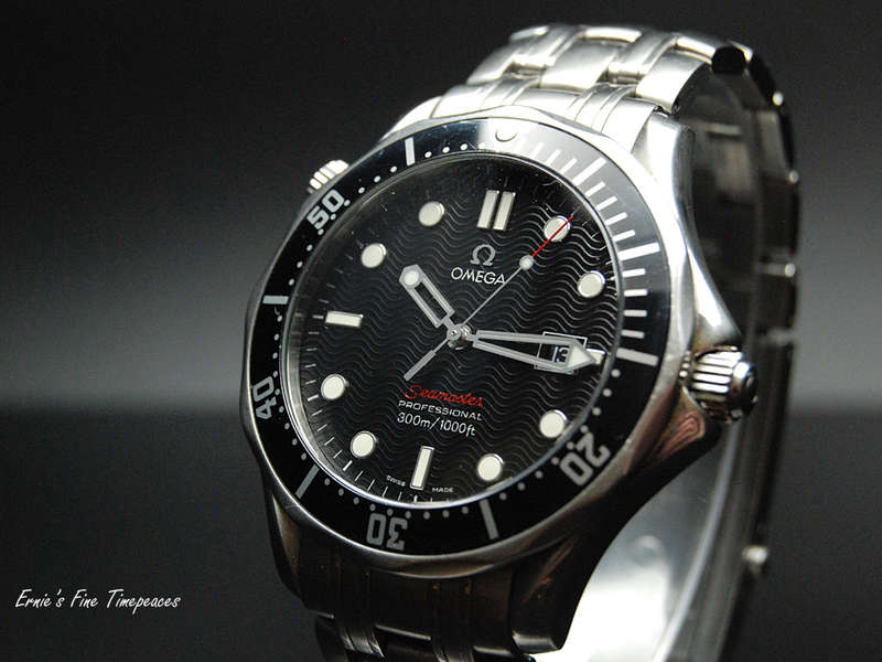 Omega Seamaster 300 m Professional Black Wave Dial Men`s Watch
