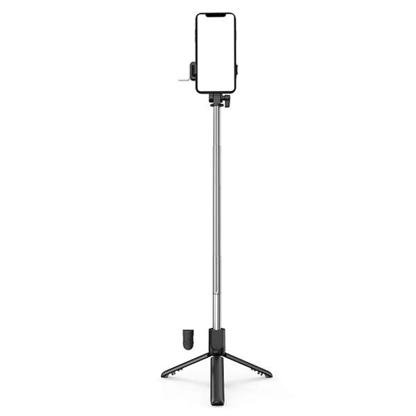 Tripod Selfie Stick with Fill Light - Black
