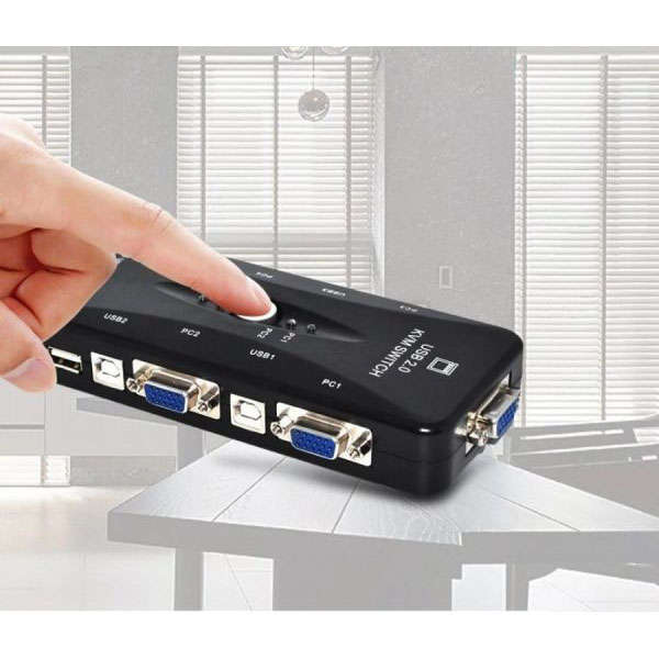 4 Port USB KVM Switch