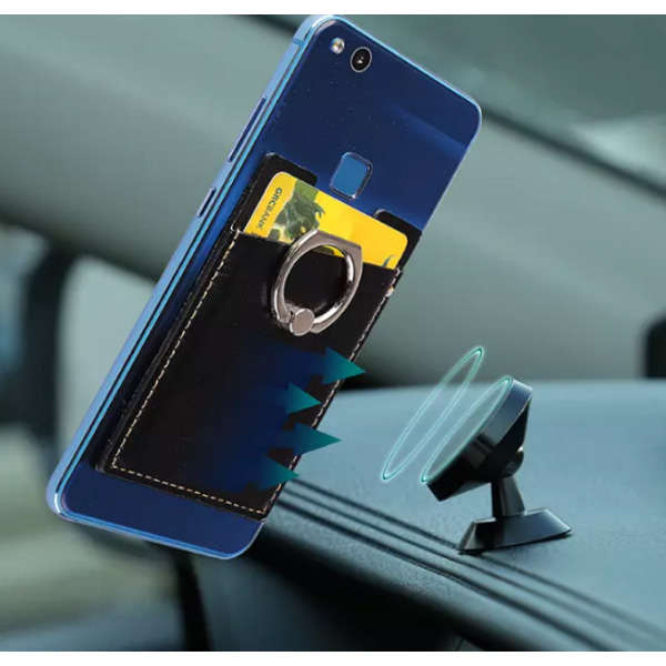 Adhesive Cellphone credit Card Holder Plus Ring Bracket