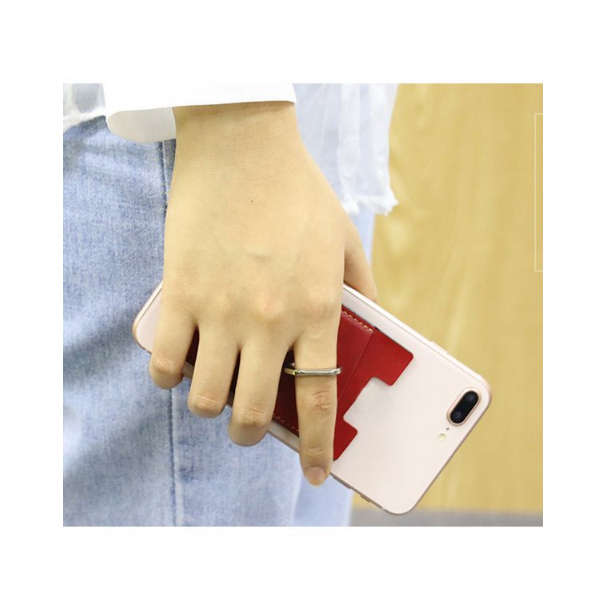 Adhesive Cellphone credit Card Holder Plus Ring Bracket