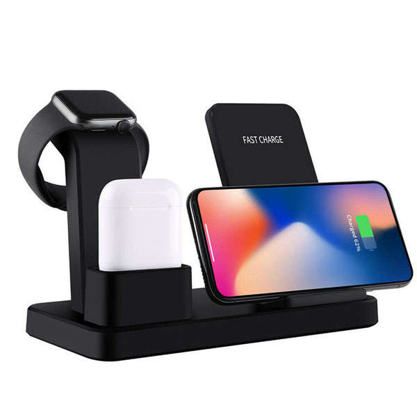 Q12 Qi Wireless Charging Station/ Stand for iPhone, Watch, Airpod